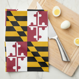 Flagga Maryland Mönster Kökshandduk