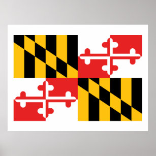 Flagga Maryland Poster