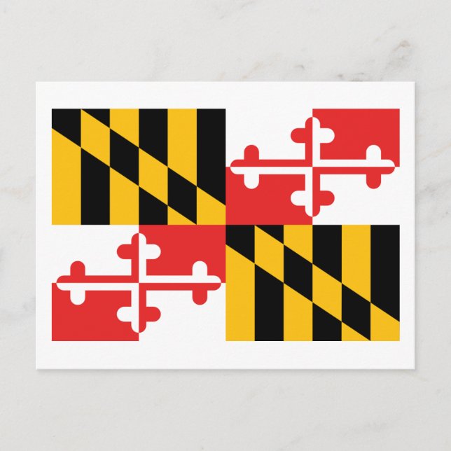 Flagga Maryland Vykort (Framsida)