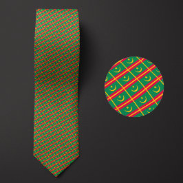 Flagga Mauretanien Mönster Slips