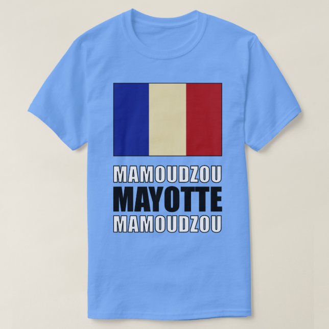 Flagga Mayotte T Shirt (Design framsida)