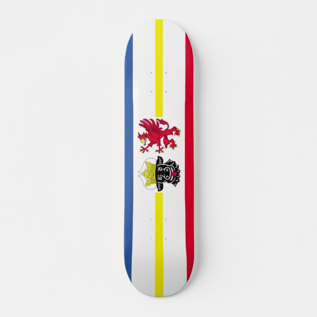 Flagga Mecklenburg-Vorpommern Skateboard (Framsida)