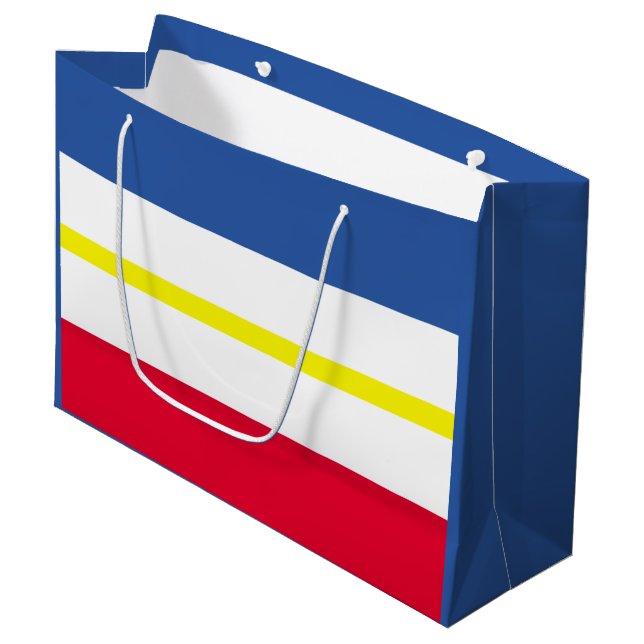Flagga Mecklenburg-Westerna Pommania Large Gift B (Framsidan Vinklad)