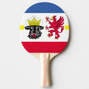 Flagga Mecklenburg-Westerna Pommania Ping Pong Pa Pingisracket