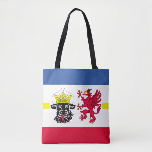 Flagga Mecklenburg-Westerna Pommania Tote Bag Tygkasse
