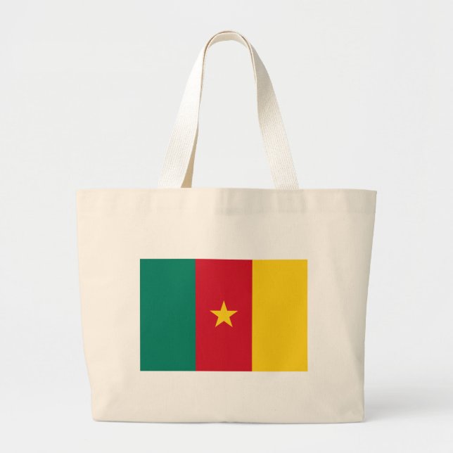 Flagga med Kamerun Jumbo Tygkasse (Framsidan)