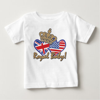 flagga med krona för royalet t shirt