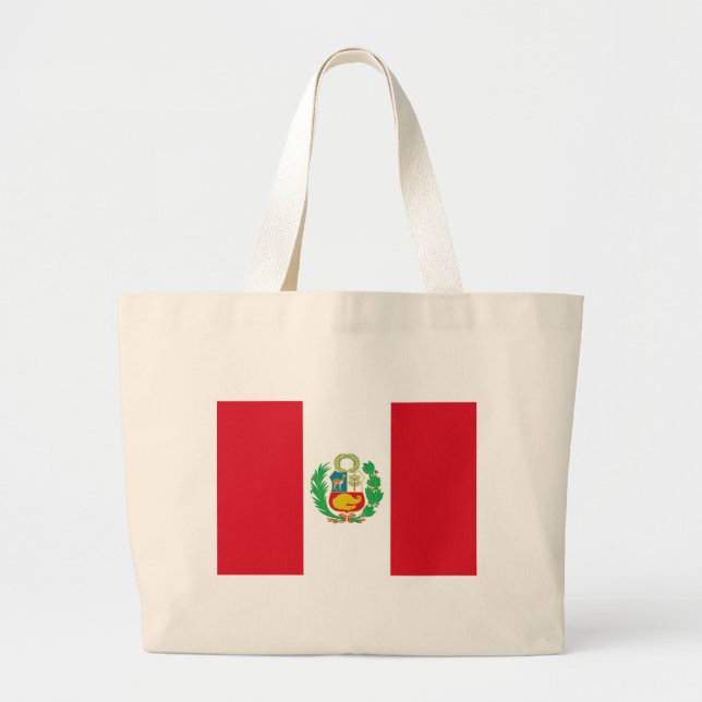 Flagga med Peru Jumbo Tygkasse (Framsidan)