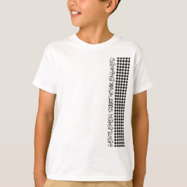 Flagga med tävla Checkered startar dina motorer T Shirt