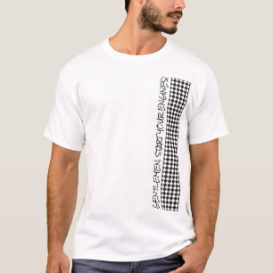 Flagga med tävla Checkered startar dina motorer T Shirt