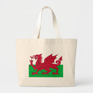 Flagga med Wales Jumbo Tygkasse