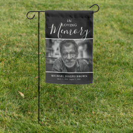 Flagga Memorial Photo Grave Site Garden