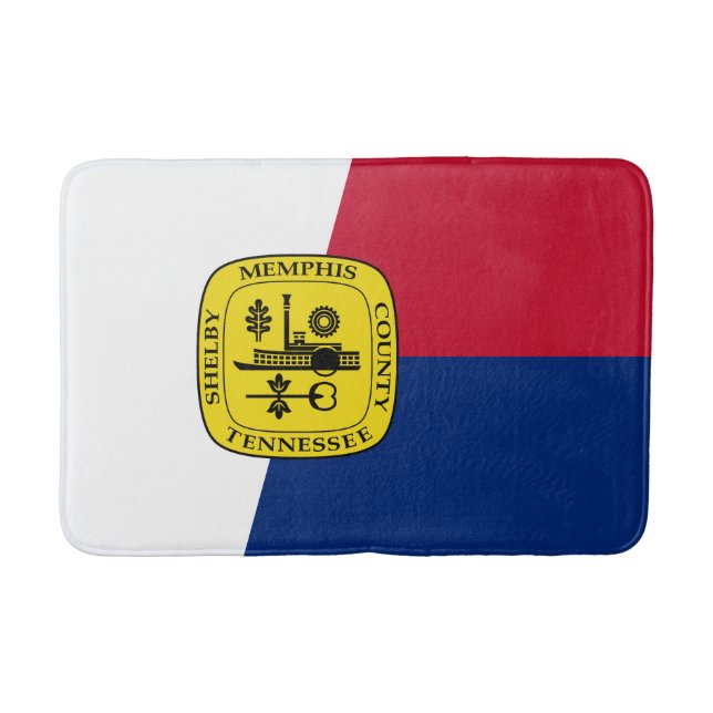 Flagga Memphis, Tennessee Bath Mat Badrumsmatta (Framsidan)