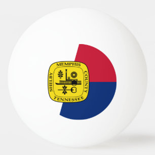 Flagga Memphis, Tennessee Ping Pong Boll