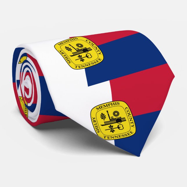 Flagga Memphis, Tennessee Tie Slips (Rullad)