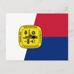 Flagga Memphis, Tennessee Vykort