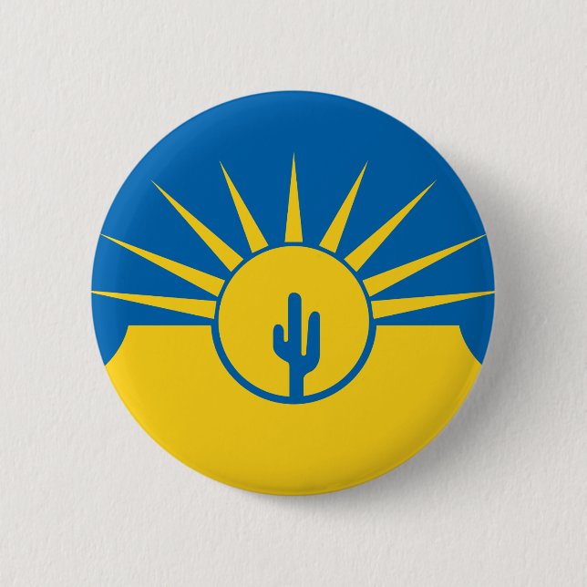 Flagga Mesa, Knappen Arizona Pinback Knapp (Framsida)