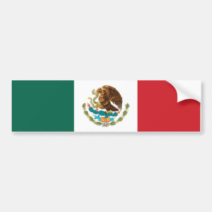 Flagga Mexico Bildekal