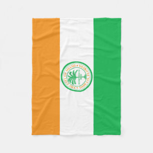 Flagga Miami, Florida Fleece Blanket