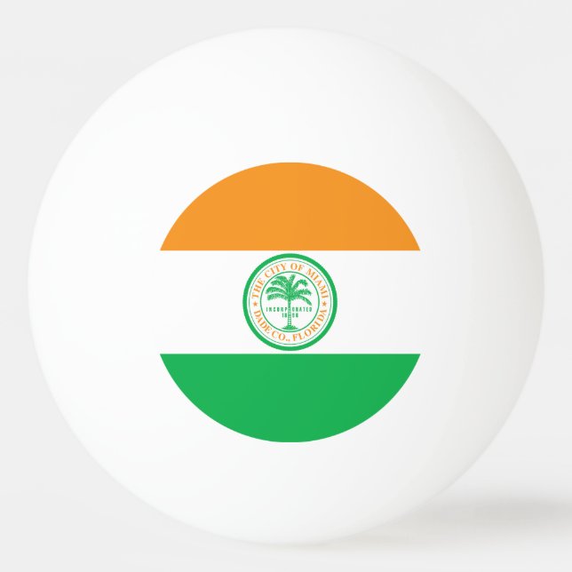 Flagga Miami, Florida Ping-Pong Ball Pingisboll (Framsidan)