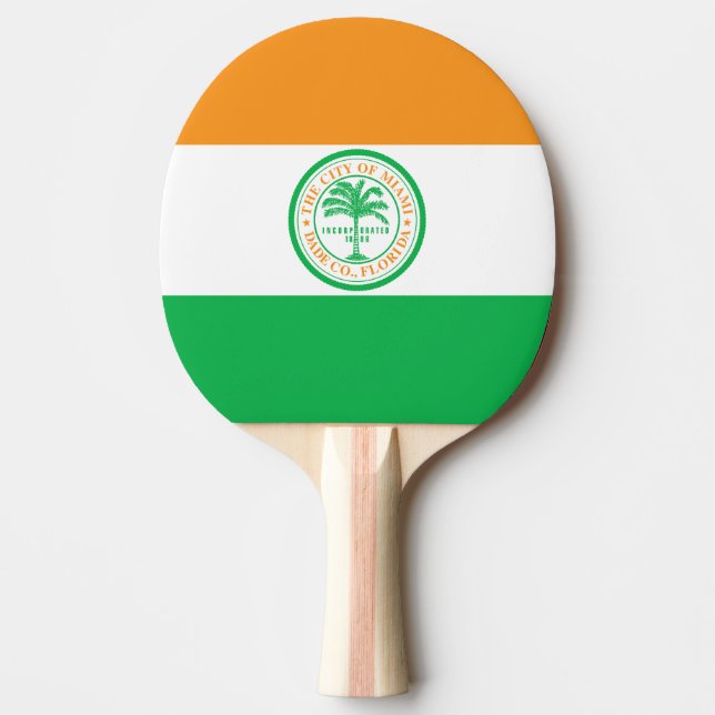 Flagga Miami, Florida Ping Pong Paddle Pingisracket (Framsidan)