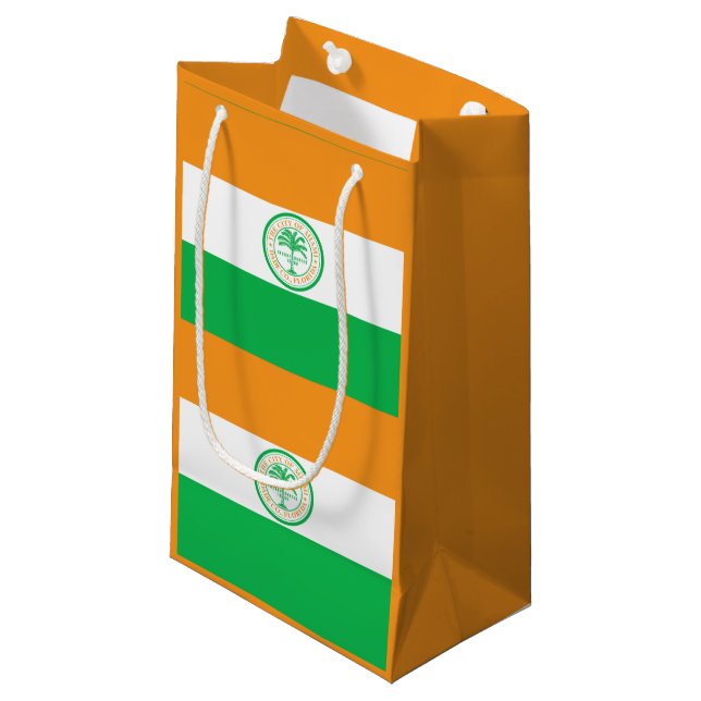Flagga Miami, Florida Small Gift Bag (Framsidan Vinklad)