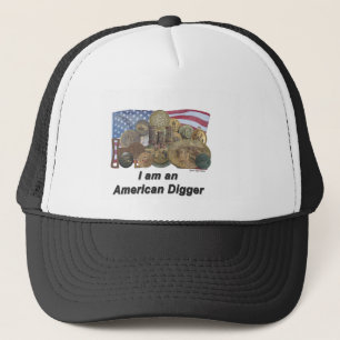Flagga mig förmiddag en amerikangrävare keps