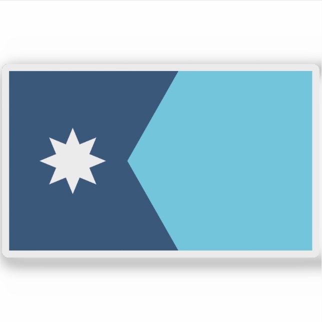 Flagga Minnesota Klistermärken (Framsida)