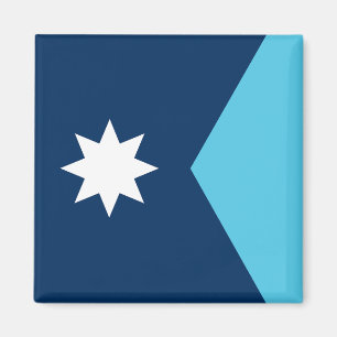Flagga Minnesota Magnet