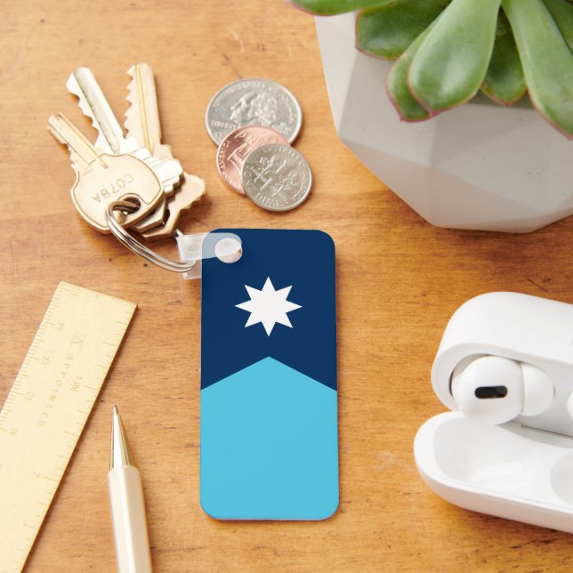 Flagga Minnesota Nyckelring (Skrivbord)