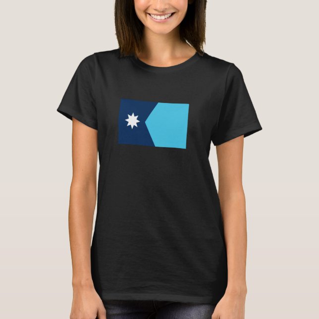 Flagga Minnesota Shirt 2024 New Minnesota State F T (Framsida)