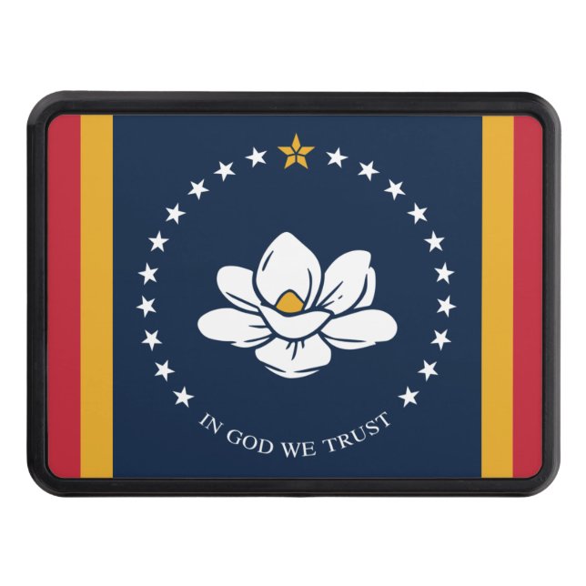 Flagga Mississippi (2020) Dragkroksskydd (Framsidan)