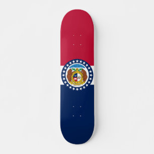 Flagga Missouri Mini Skateboard Bräda 18,5 Cm