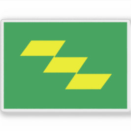 Flagga Miyazaki prefektur, Japan Klistermärken