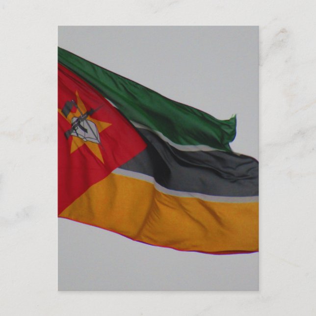 flagga moçambique vykort (Framsida)