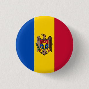 Flagga Moldavien Knapp