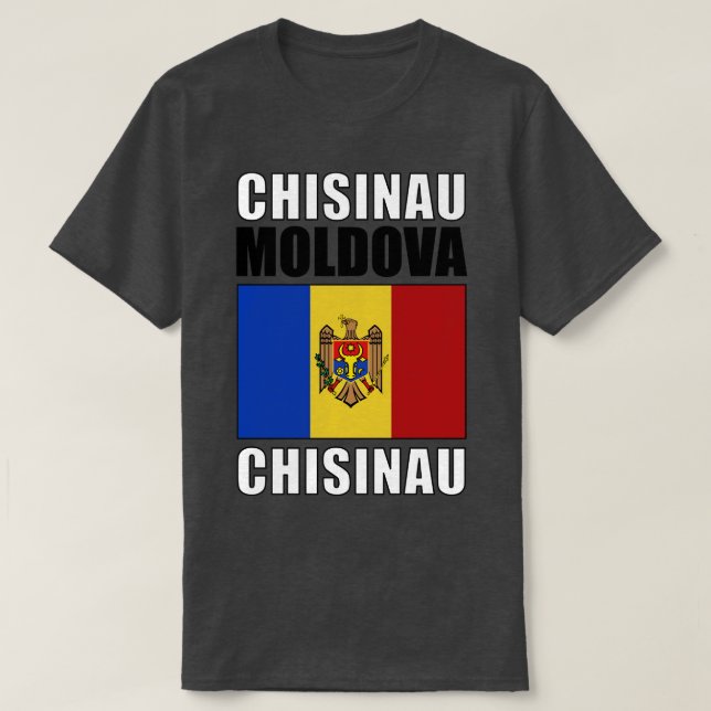 Flagga Moldavien T Shirt (Design framsida)