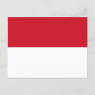 Flagga Monaco Vykort