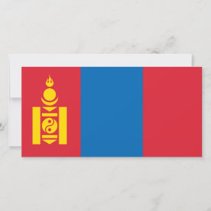 Flagga Mongoliet Kort
