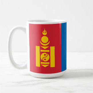 Flagga Mongoliet Soyombo Symbol Mongols Kaffemugg