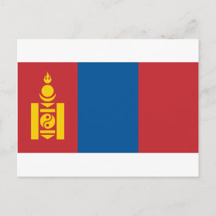 Flagga_Mongoliet Vykort