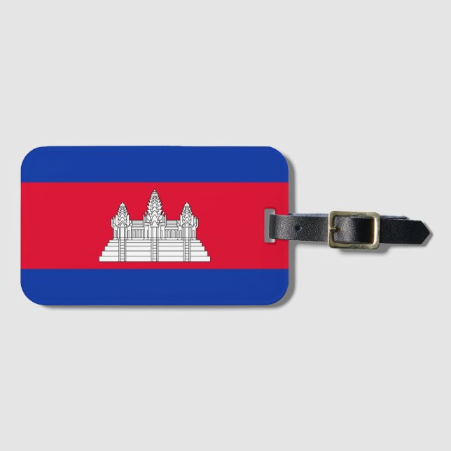 Flagga mönster i Kambodja Bagagebricka (Framsida horisontal)