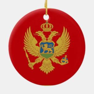 Flagga Montenegro Ornament