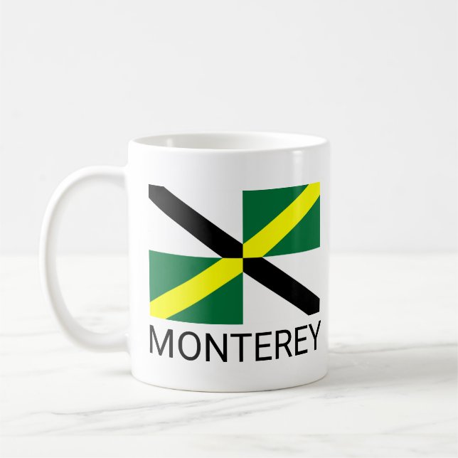 Flagga Monterey, Kalifornien Kaffemugg (Vänster)