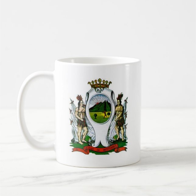 Flagga Monterrey, Nuevo León - MEXICO Kaffemugg (Vänster)