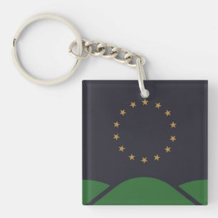 Flagga Montpelier, Vermont Keychain