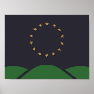 Flagga Montpelier, Vermont Poster