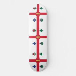 Flagga Montreal (Quebec, Kanada) Mini Skateboard Bräda 18,5 Cm