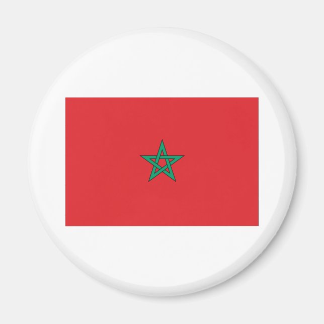 Flagga Morroco Magnet (Framsidan)