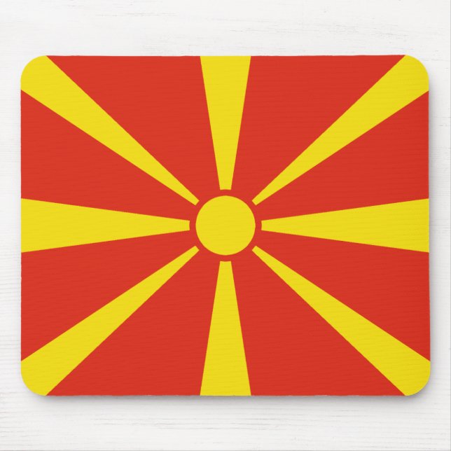 Flagga Mousepad i norra Makedonien Musmatta (Framsidan)